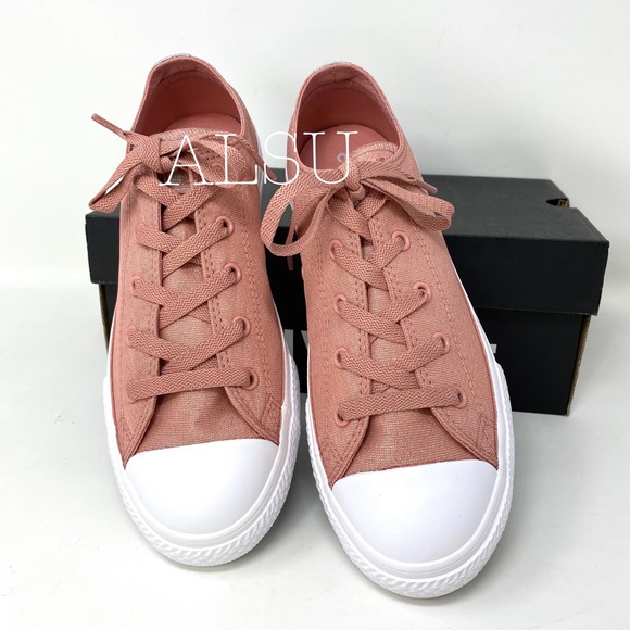 Converse Ctas Low Top Canvas Rust Pink K/W - Picture 4 of 10